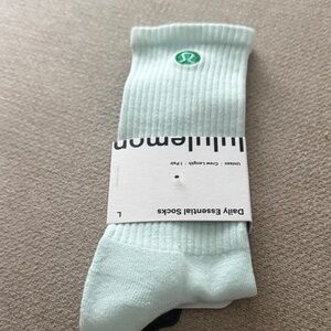 lululemon athletica Light Green Blue Aqua Casual Socks